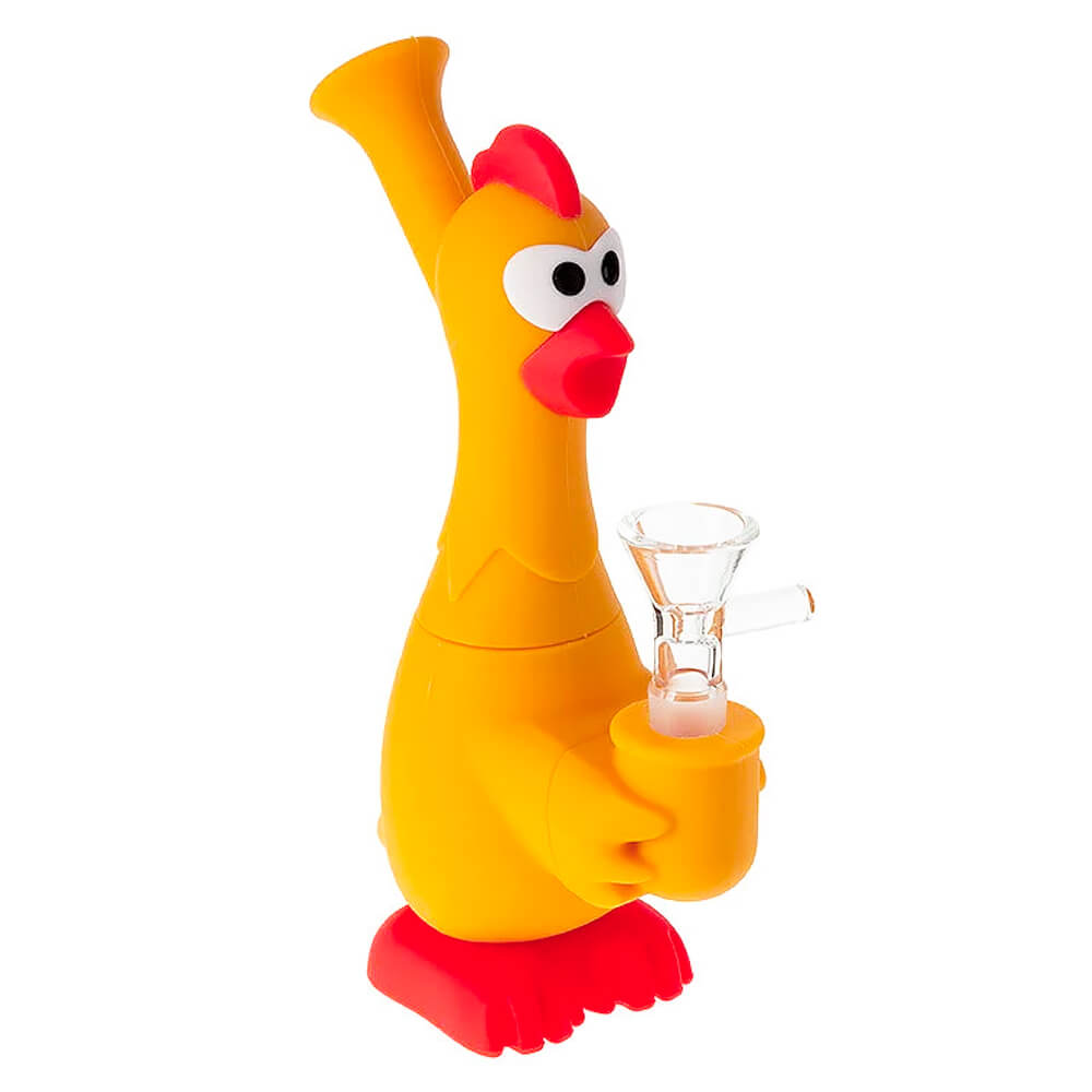 wholesale-chicken-silicone-bong-yellow