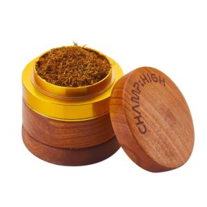 Champ High Wooden Metal Gold Grinder 4 Parts – 60mm